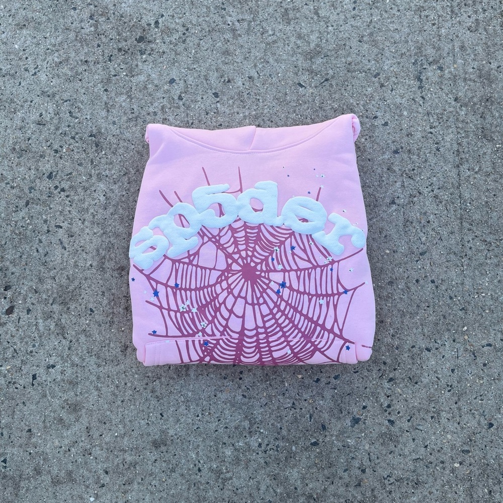 Sp5der Hoodie Og Web Pink